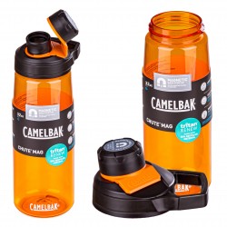 Butelka na wodę 1L Camelbak Chute Mag 1000 Lava Pomarańczowy Bidon sportowy z tritanu BPA Free