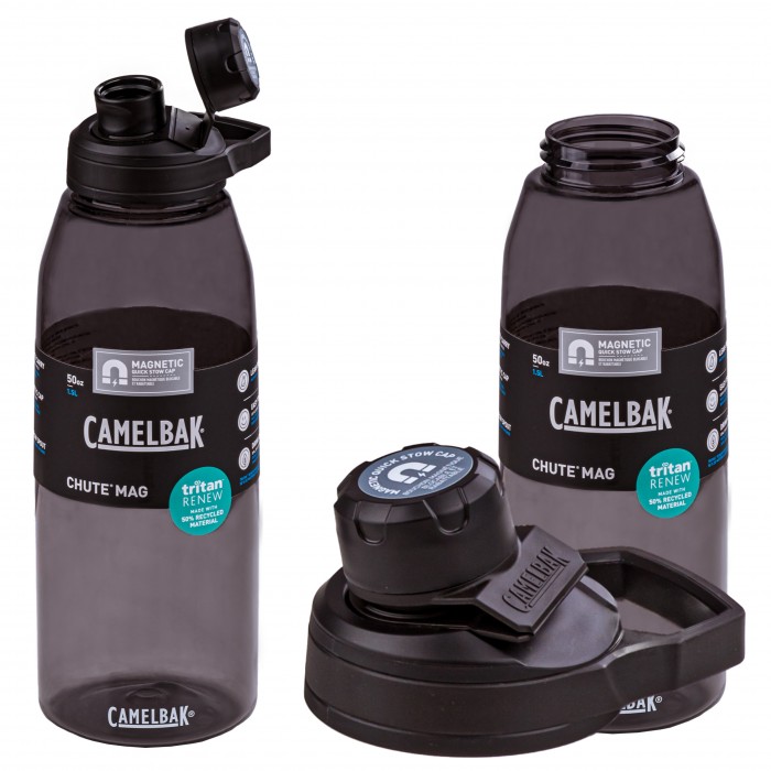 Butelka na wodę 1L Camelbak Chute Mag 1000 Charcoal Szary Bidon sportowy z tritanu BPA Free