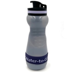 Profesjonalna Butelka filtrująca do wody Water-to-Go 550 ml Fioletowa z filtrem w zestawie