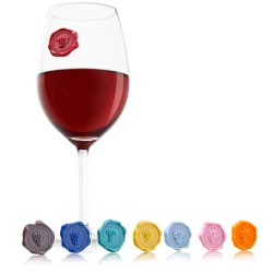 Znaczki na szklanki i kieliszki Klasyczne Winogrona (8szt)