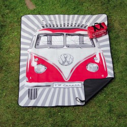 VW Koc piknikowy z torbą  BUS Samba RED
