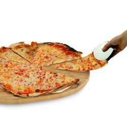 Nóż + szczypce do serwowania pizzy